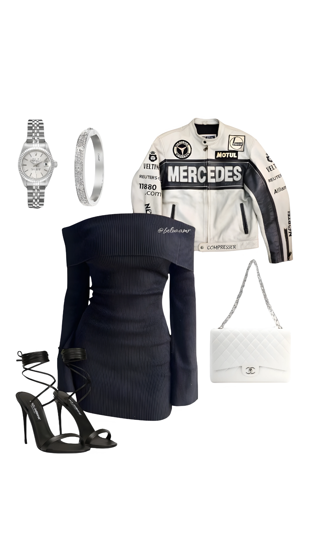 White Mercedes Leather Jacket – SLIKDRIP® Luxe Edition