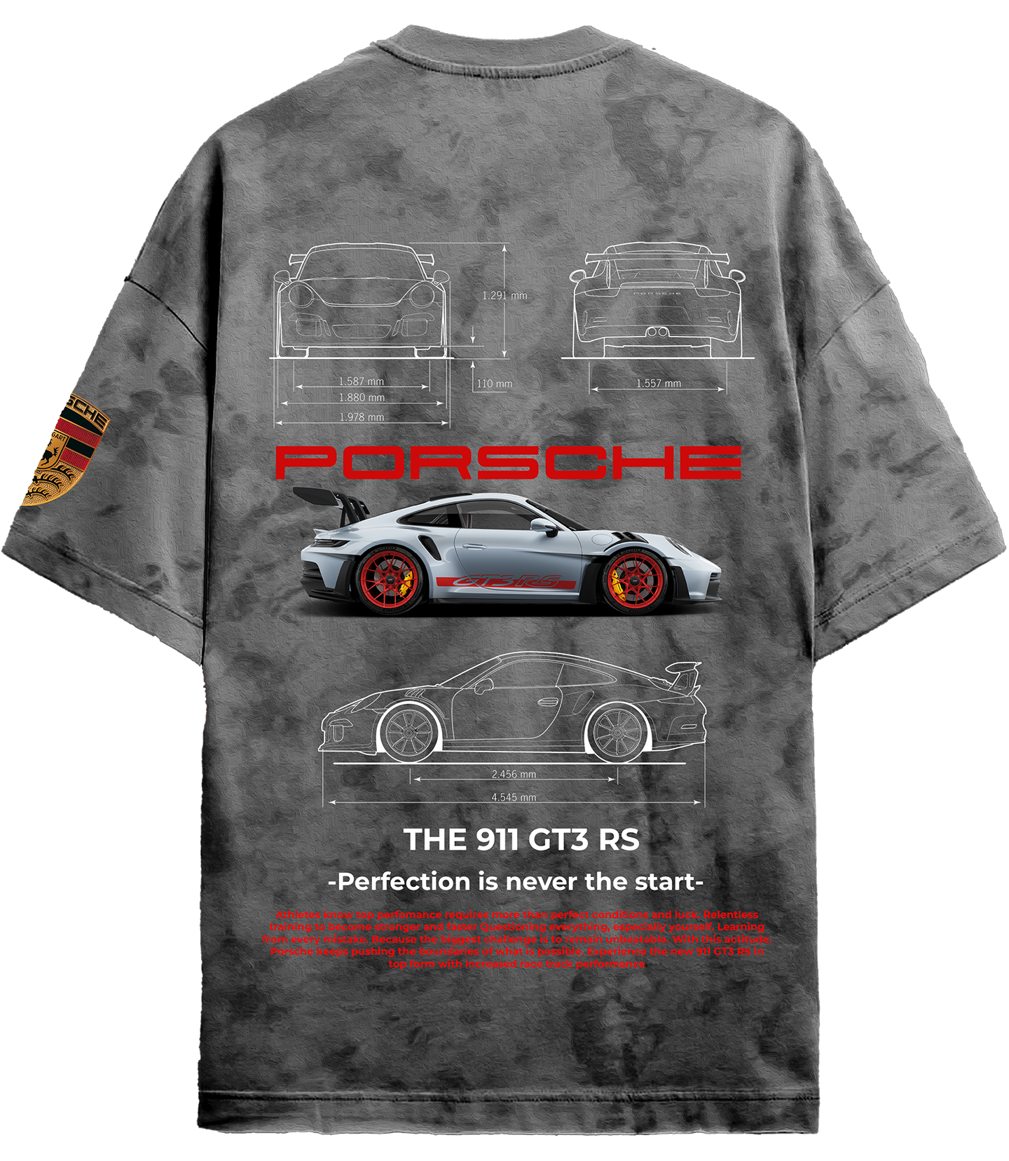 Oversized Porsche 911 T-shirt SLIKDRIP® Edition
