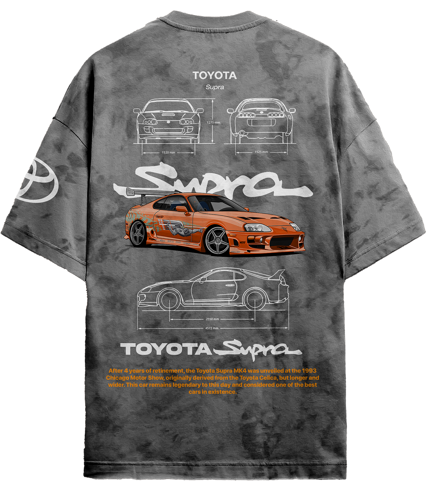 Special offer! Oversized Toyota Supra T-shirt