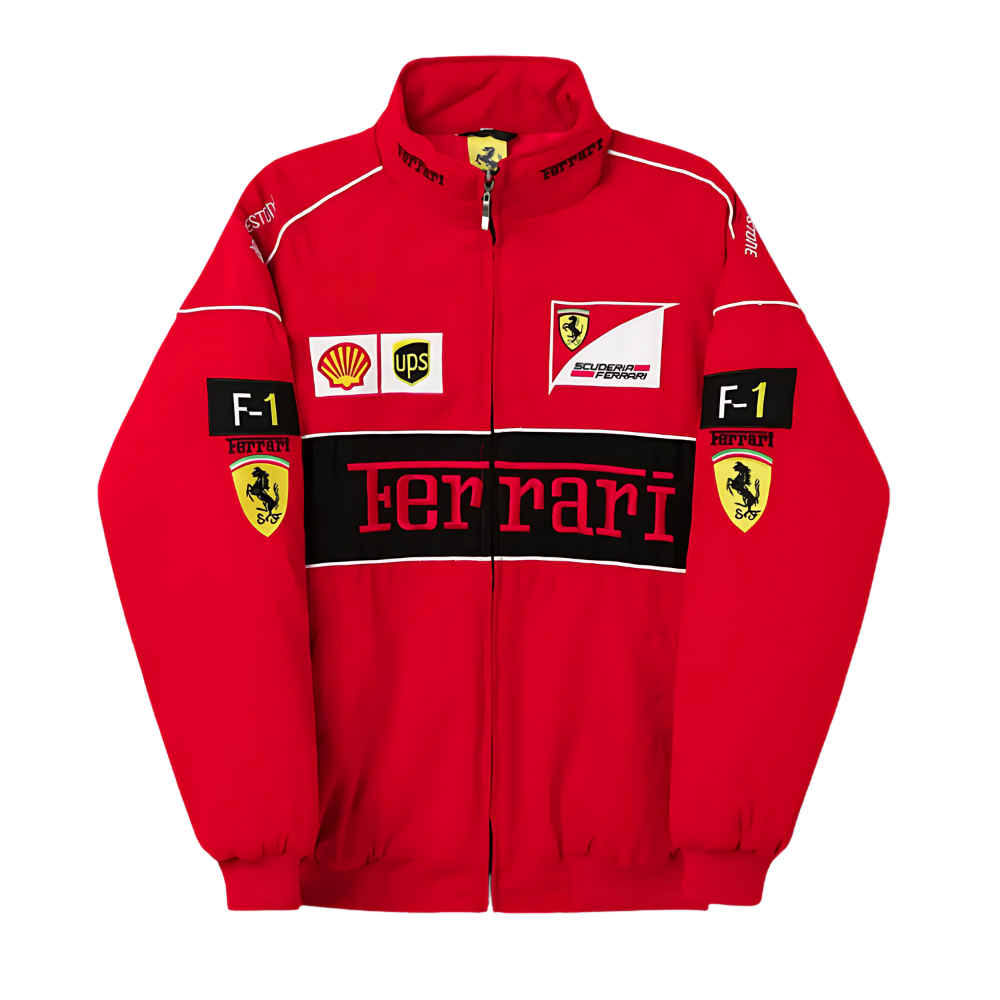 Ferrari Racing Puffer Jacket – Rosso Red Edition