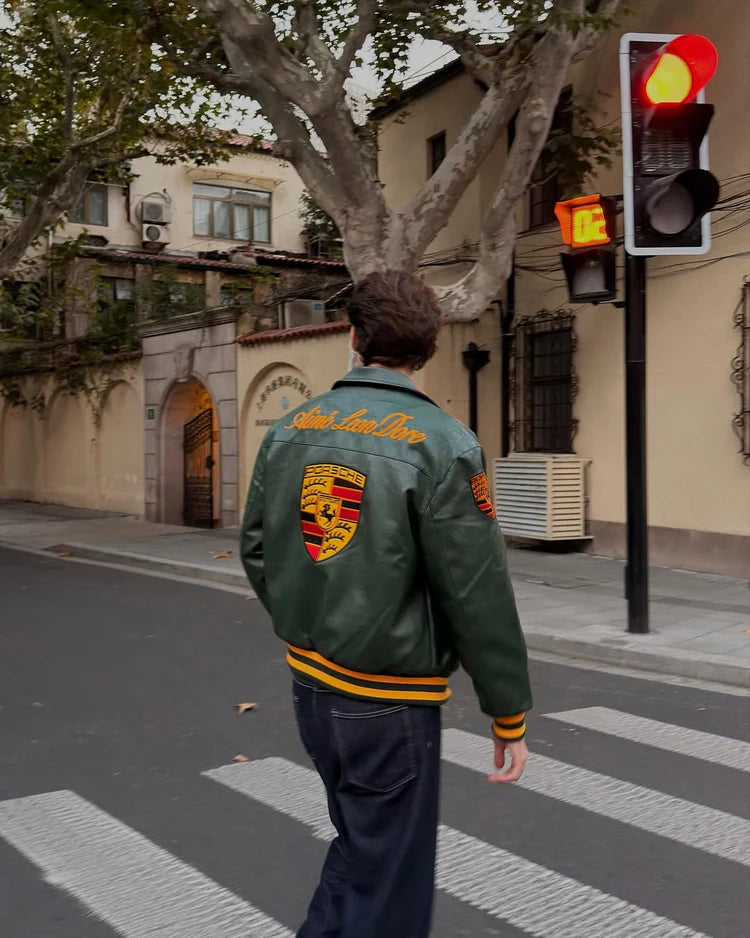 Porsche Legacy Leather Jacket | SLIKDRIP® Limited Drop
