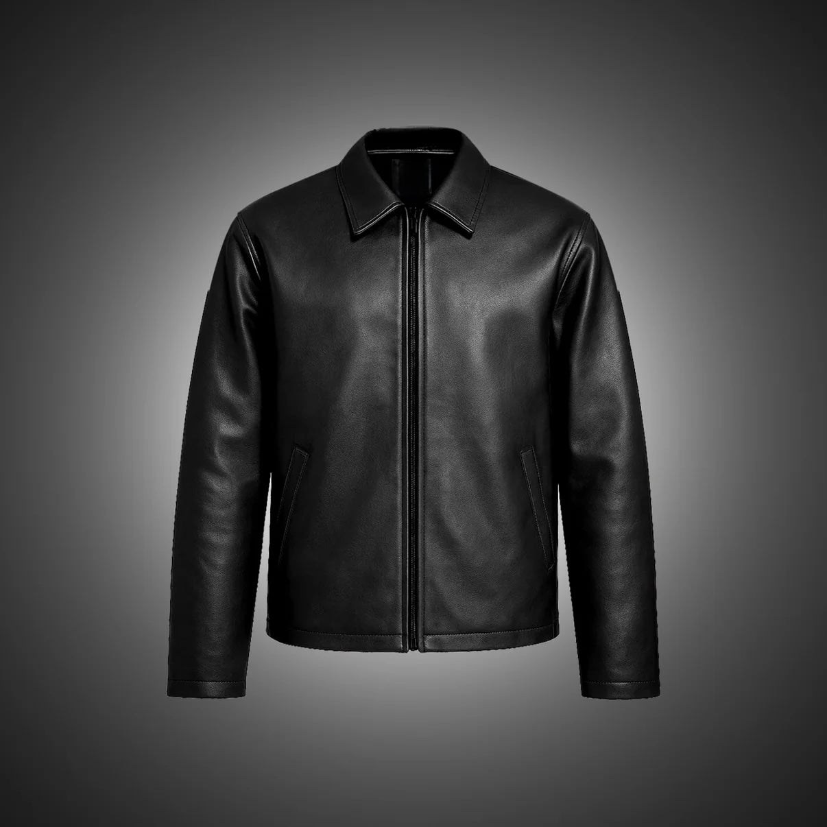 Black Leather Jacket | Ultra-Limited | SLIKDRIP®