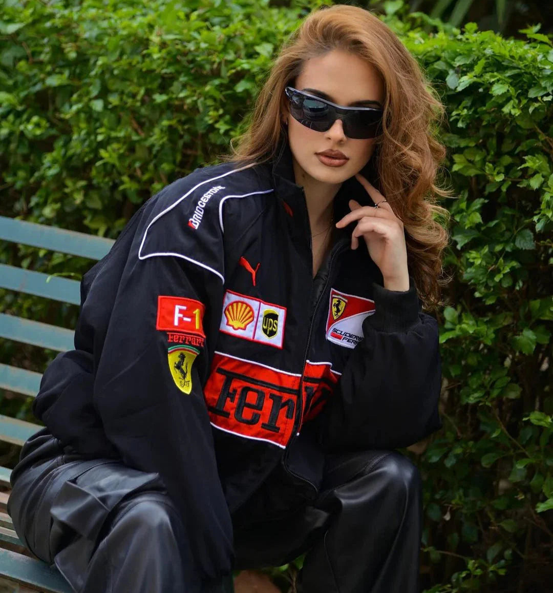 Ferrari Scuderia Puffer Jacket | Stealth Black Race Edition
