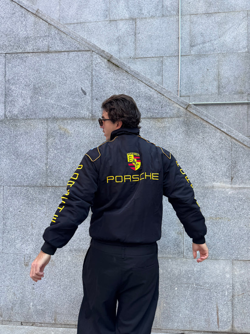 Porsche Vintage Jacket – Black | Legacy Edition