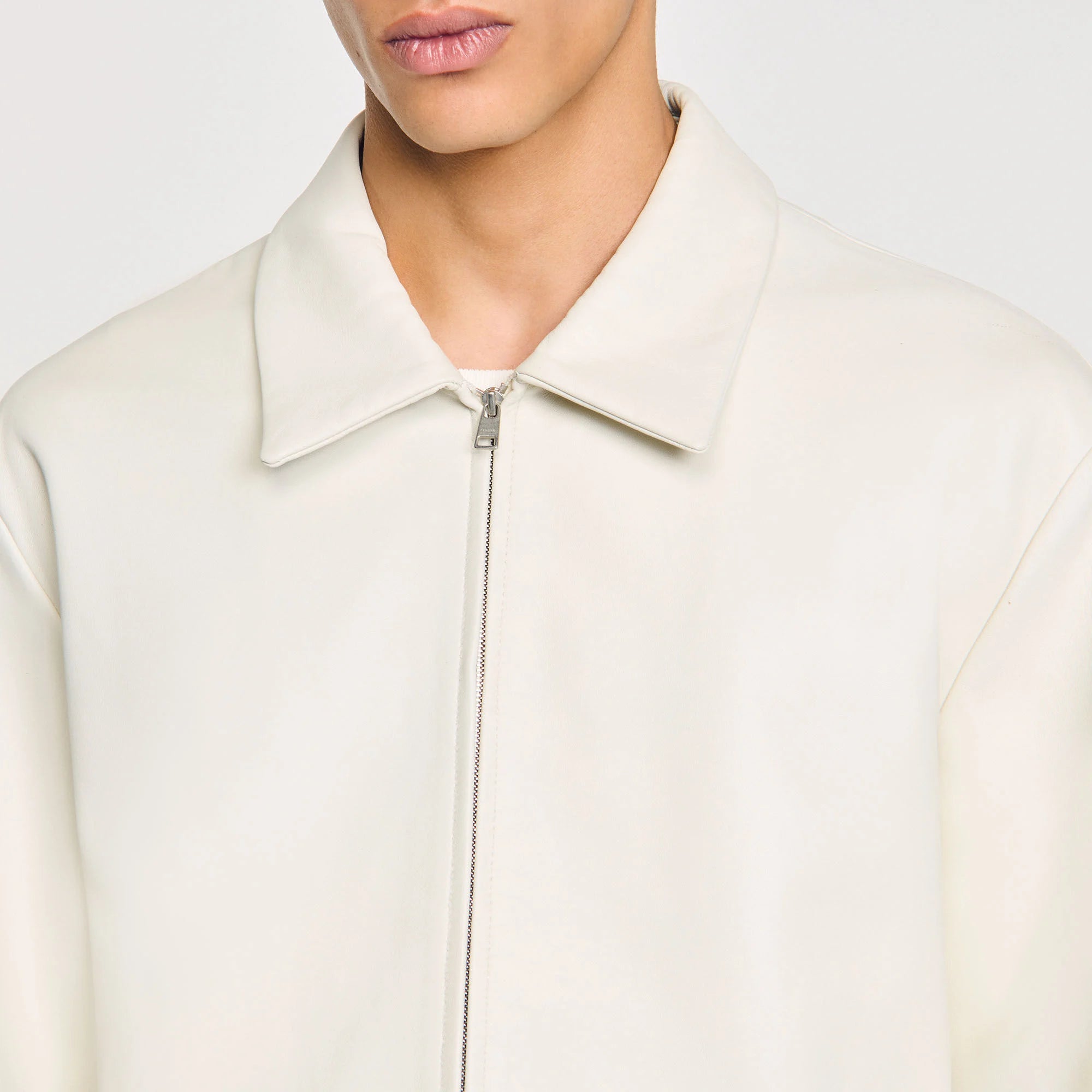 White Leather Jacket | Ultra-Limited | SLIKDRIP®