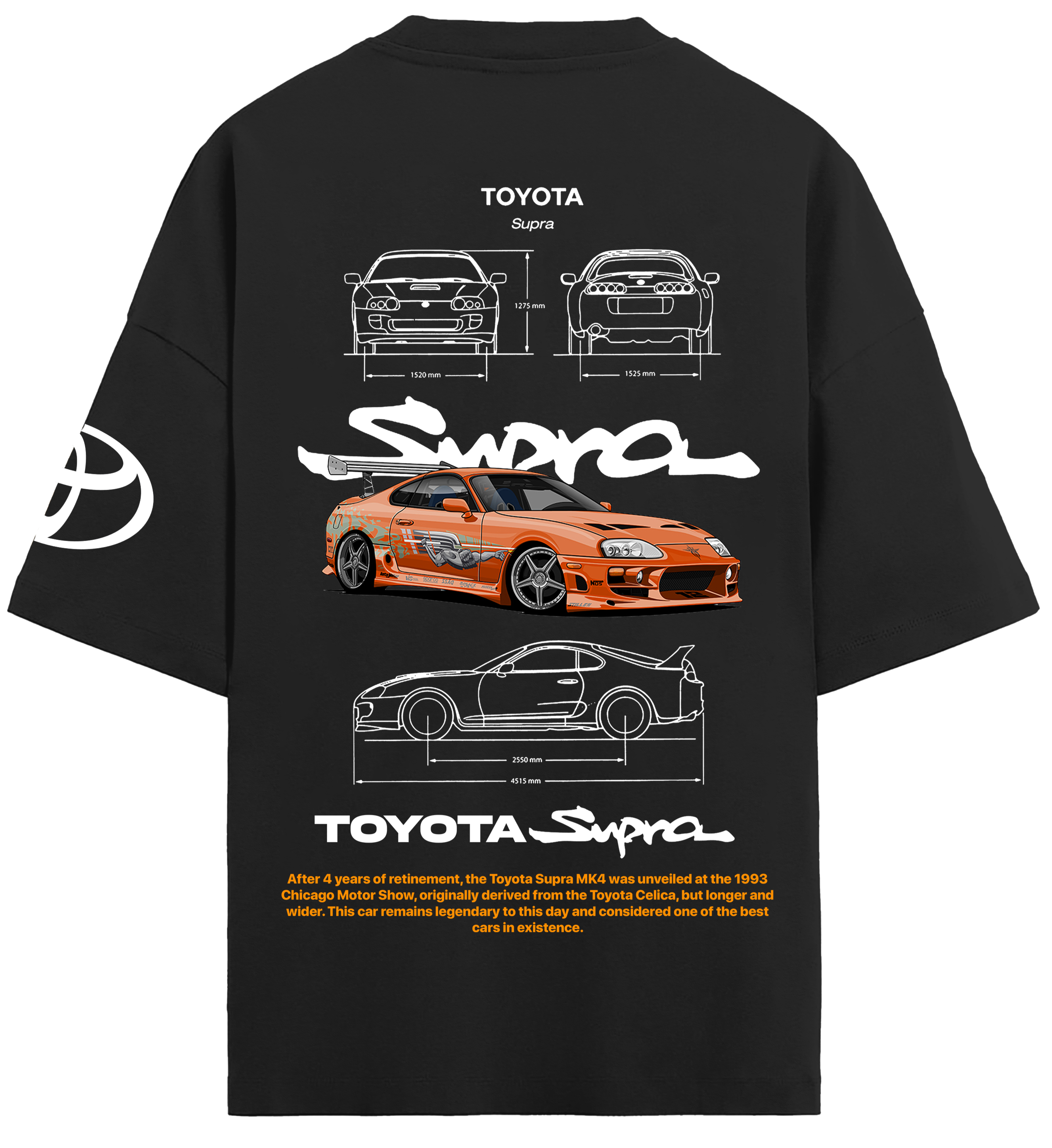 Special offer! Oversized Toyota Supra T-shirt