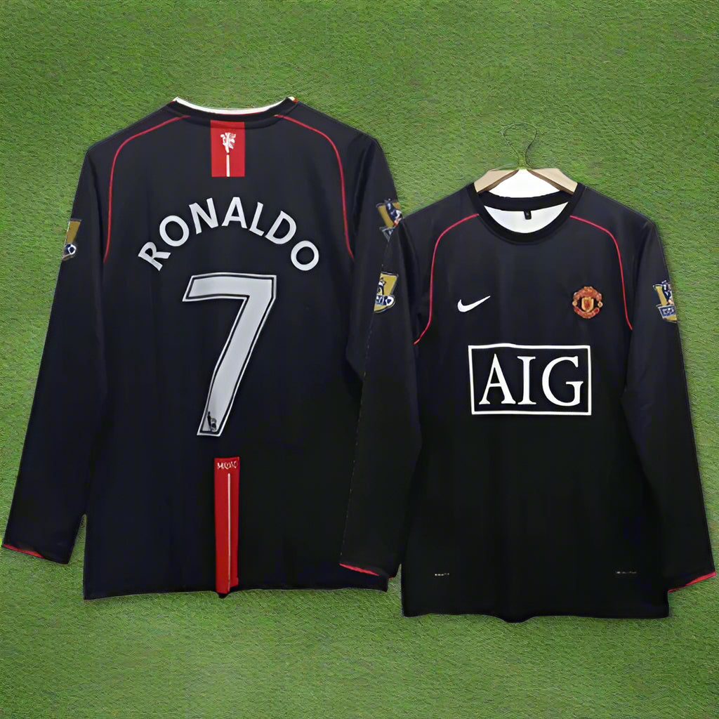 Manchester united C.Ronaldo 2007- 08 Full sleeve Black Jersey