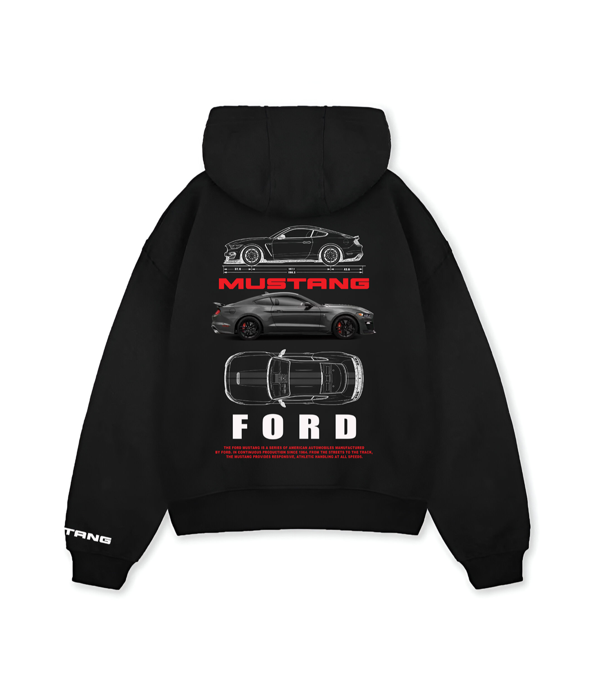 Oversized Mustang Hoodie