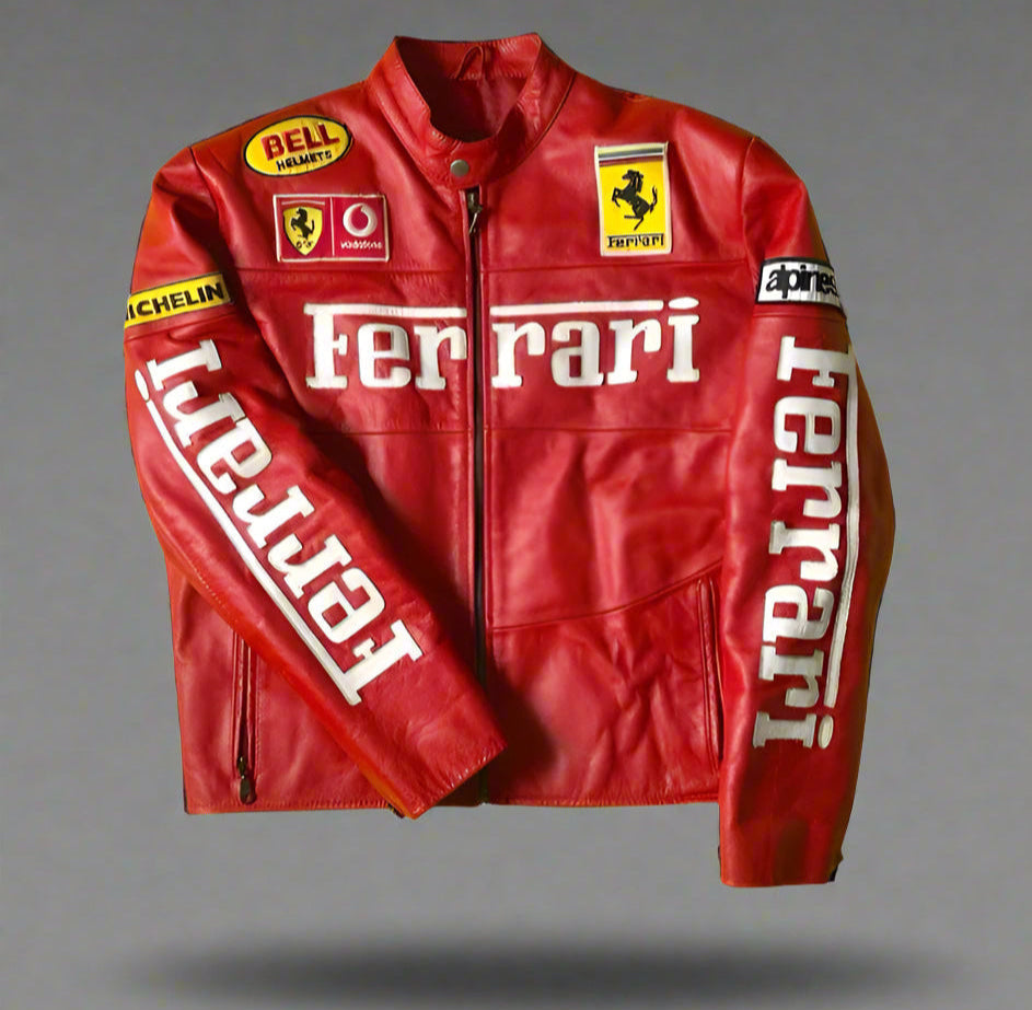 Ferrari LEATHER Jacket | RED