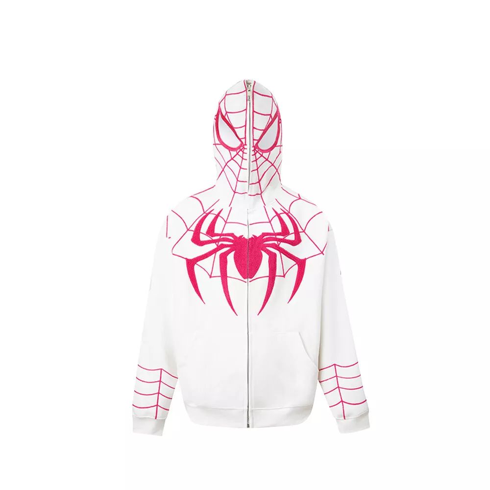 White Spiderman Hoodie