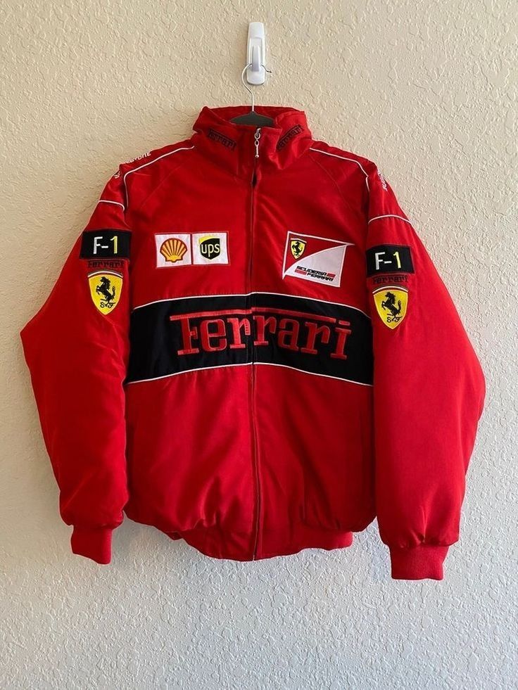 FERRARI RACING PUFFER JACKET | RED