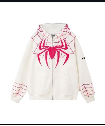 White Spiderman Hoodie