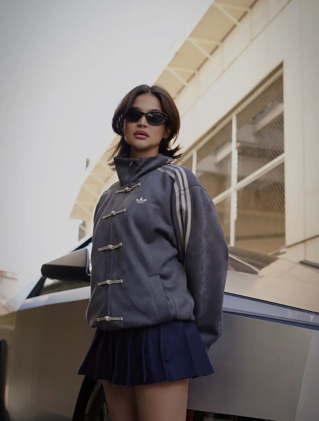 CNY-Inspired Premium Grey Suede Jacket