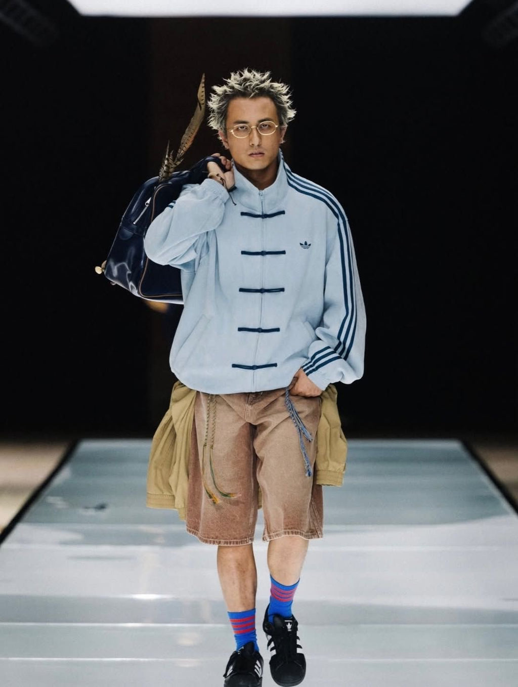 CNY-Inspired Premium SkyBlue Suede Jacket