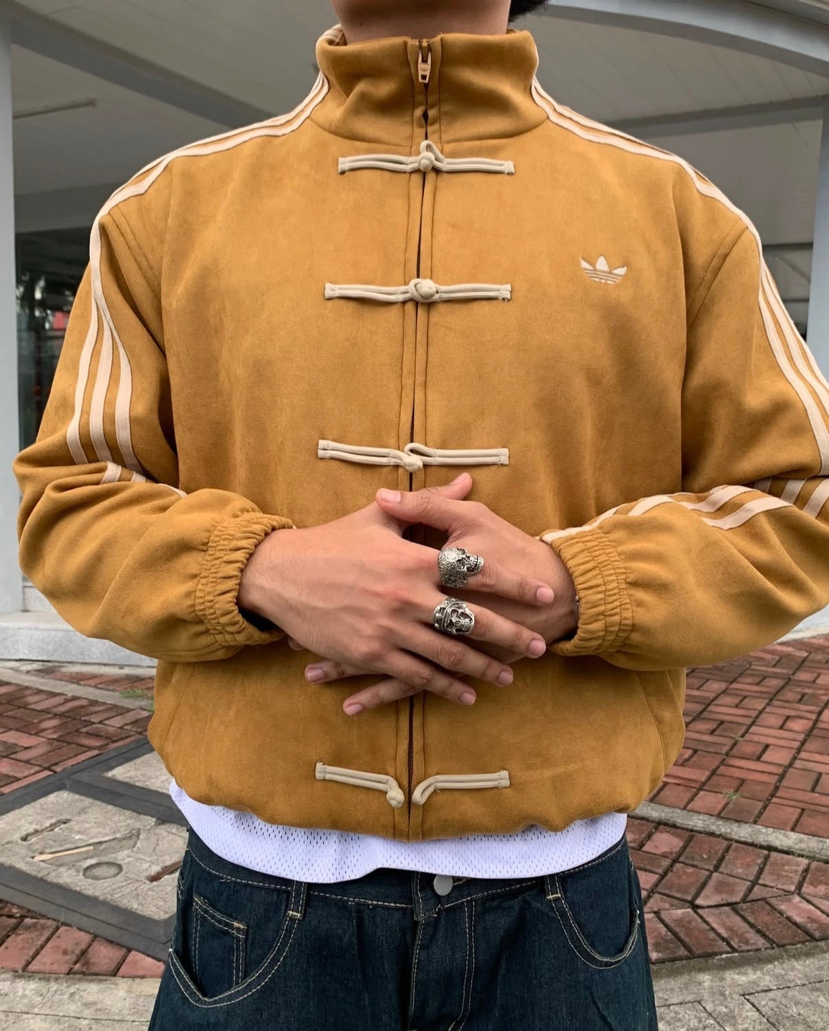 CNY-Inspired Premium Mustard Yellow Suede Jacket