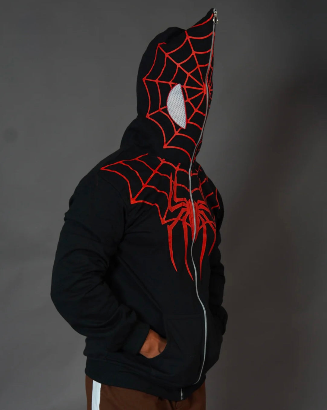 Unisex Oversized Spiderman Zipper Hoodie