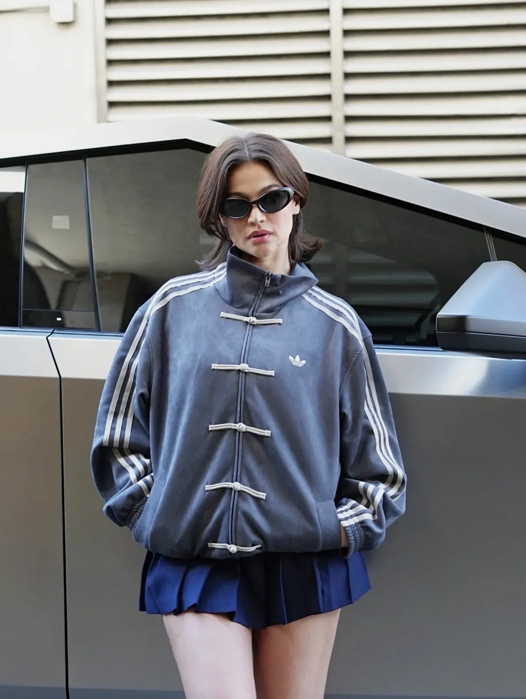 CNY-Inspired Premium Grey Suede Jacket