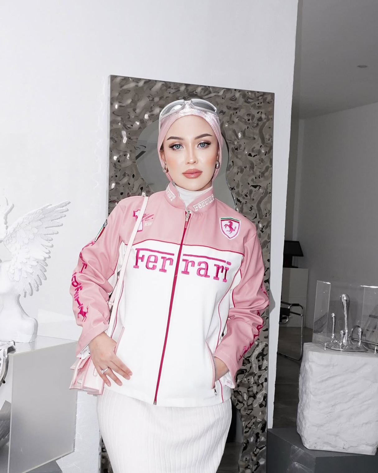 Pink Ferrari Jacket – Vegan Leather | SLIKDRIP® Limited Drop