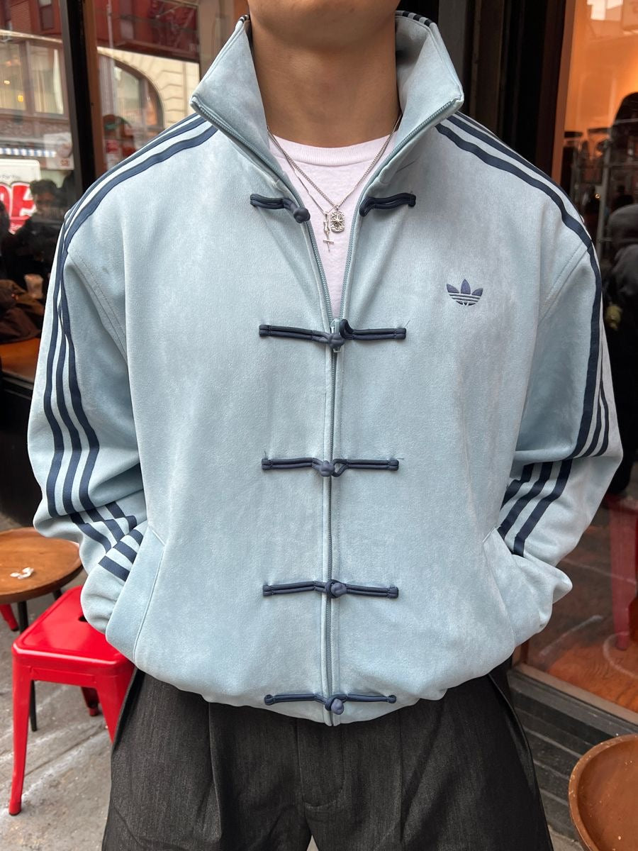 CNY-Inspired Premium SkyBlue Suede Jacket
