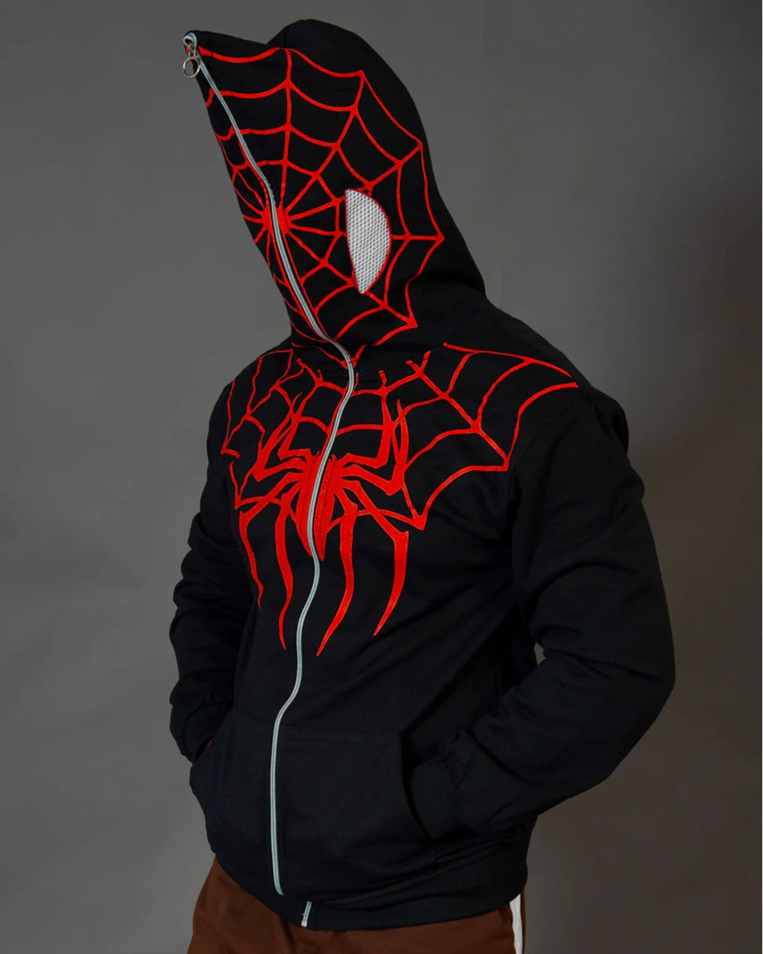 Unisex Oversized Spiderman Zipper Hoodie