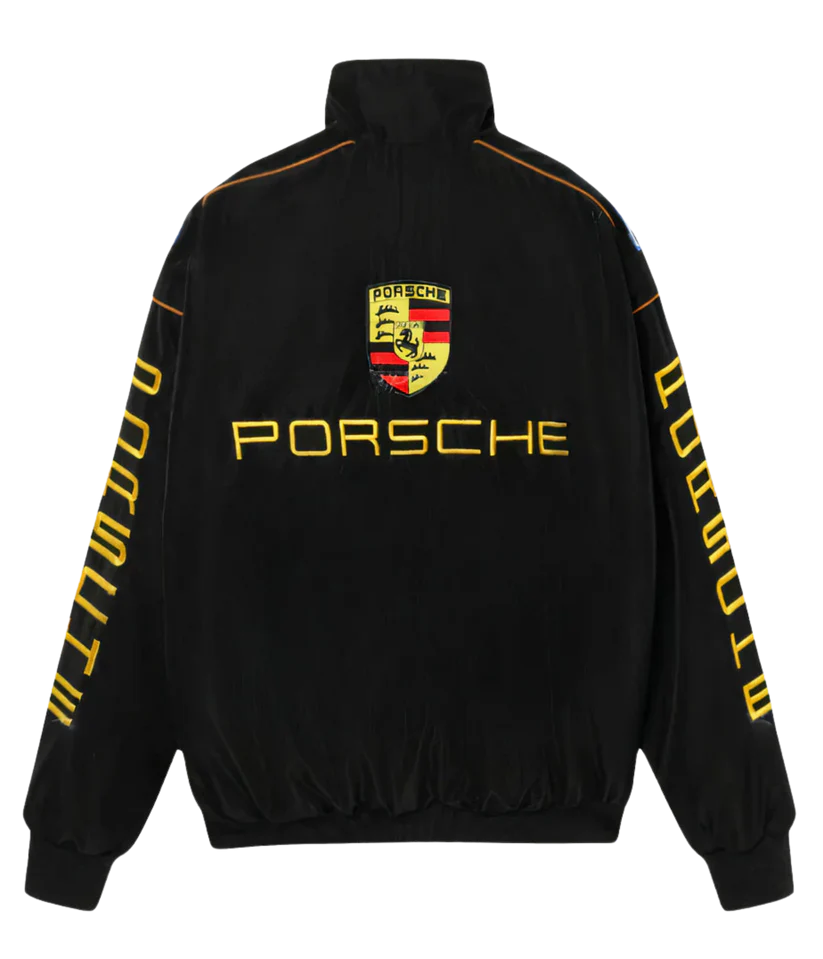 Porsche Vintage Jacket – Black | Legacy Edition