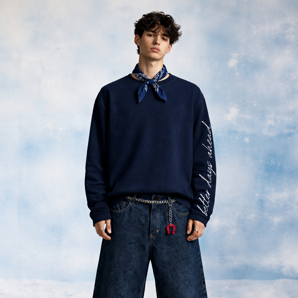 Better Days Full Sleeve Waffle Tee | SLIKDRIP®