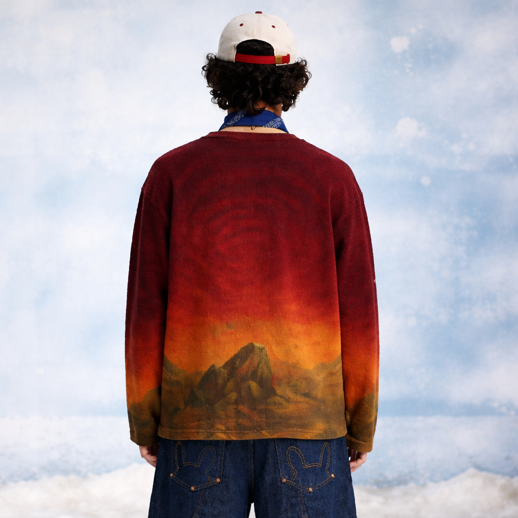 Emerald Dragon Full Sleeve Waffle Tee | SLIKDRIP®