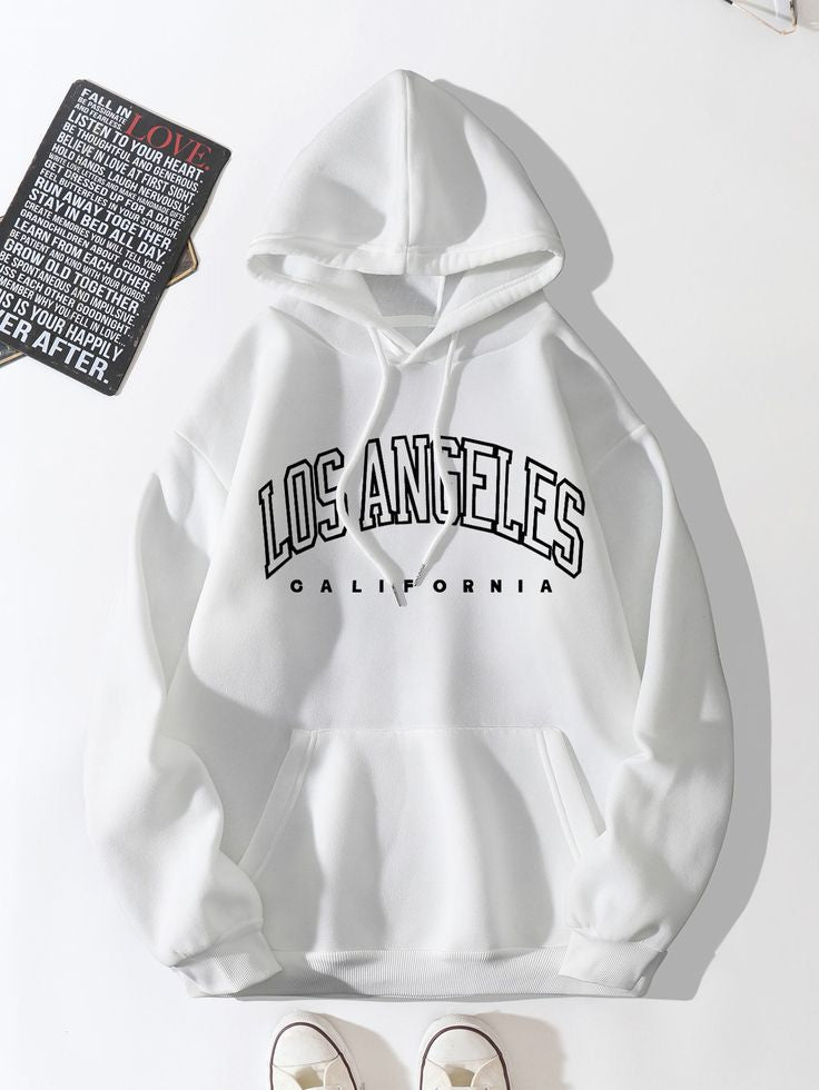 Los Angeles White Hoodie