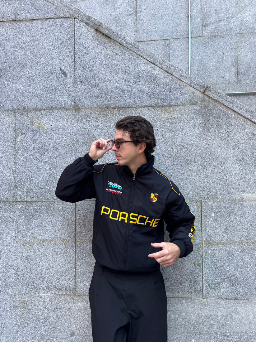 Porsche Vintage Jacket – Black | Legacy Edition