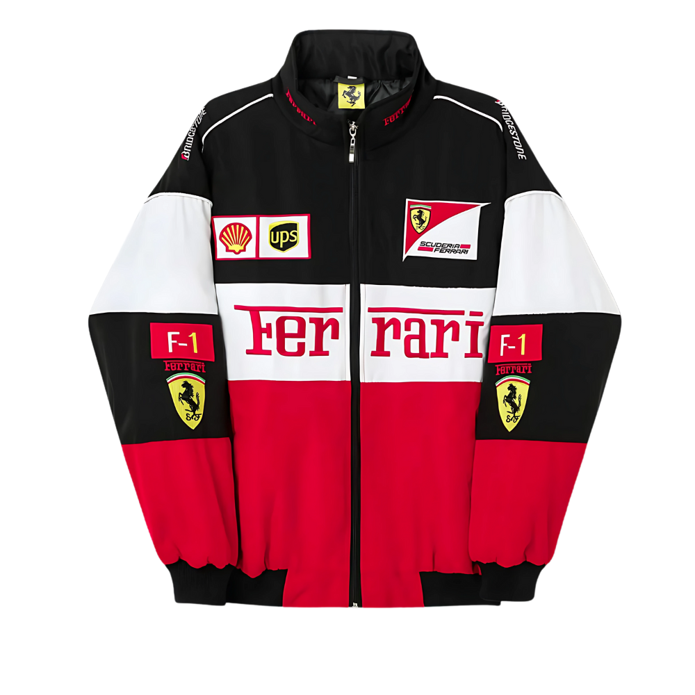 Tri-color Ferrari Puffer Jacket