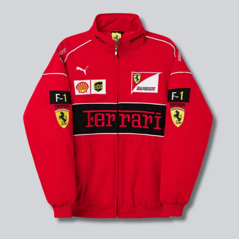 Unisex FERRARI RACING JACKET | Vintage F1 | RED