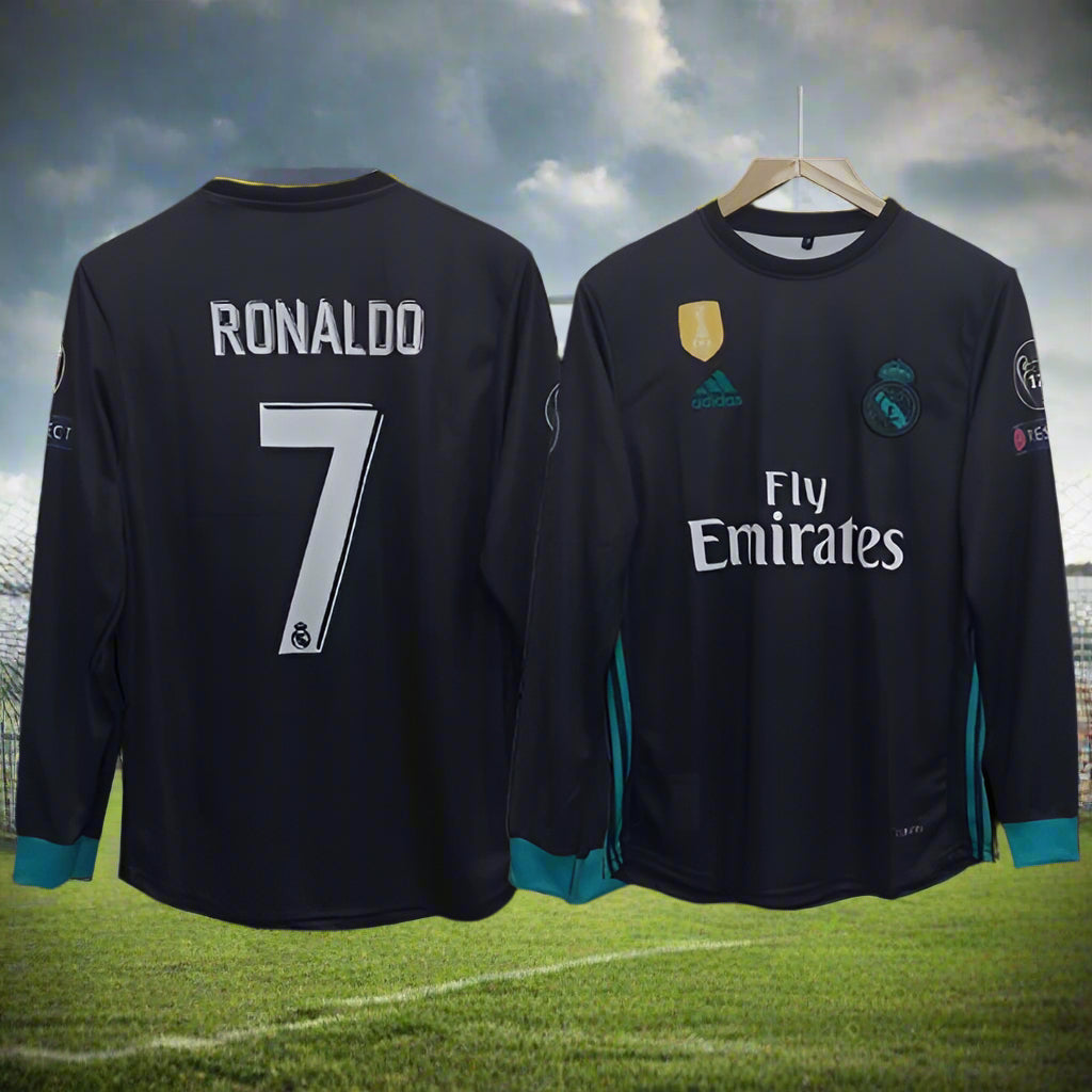 Cristiano Ronaldo 2017-18 Real madrid Away Full Sleeve Jersey