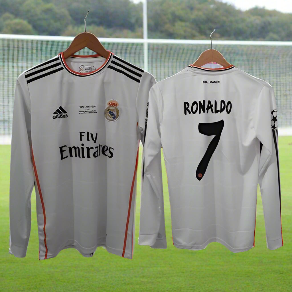 C.Ronaldo Real Madrid 2013-14 Full Sleeve Jersey | White