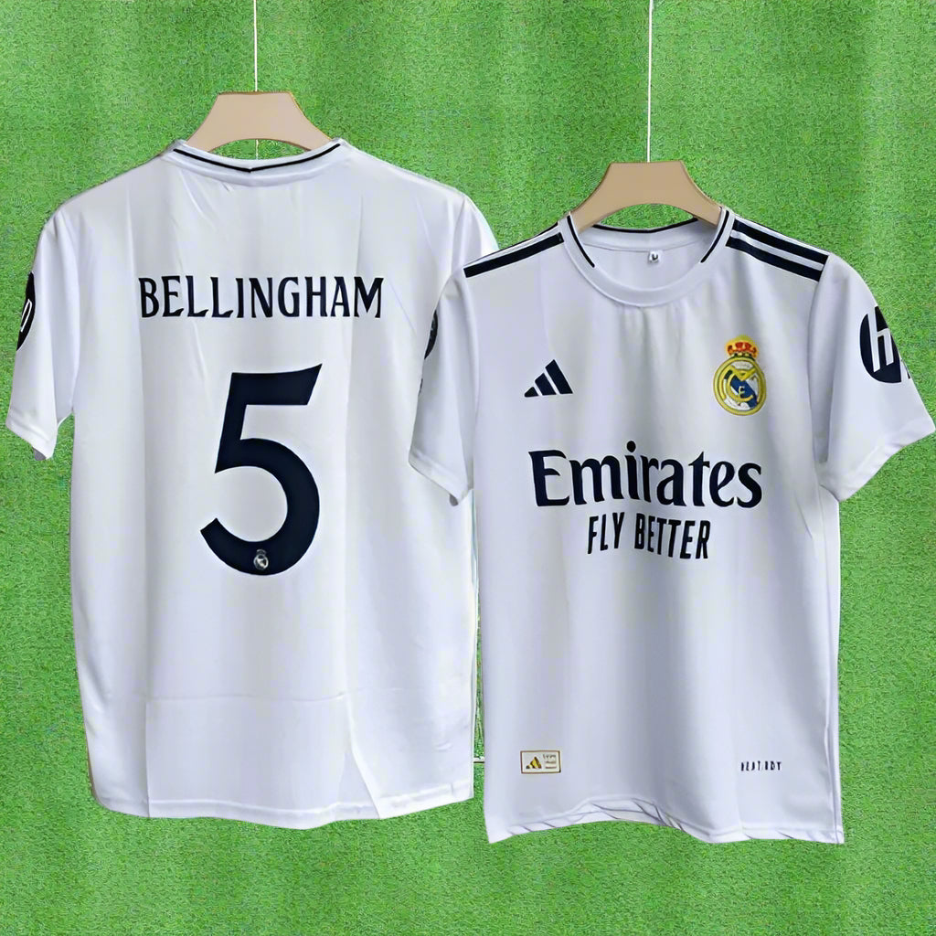 Real Madrid 2024-25 Bellingham Home Jersey | Half Sleeve