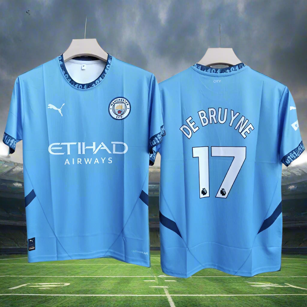 Manchester City 2024-25 De Bruyne Home Jersey | Half Sleeve