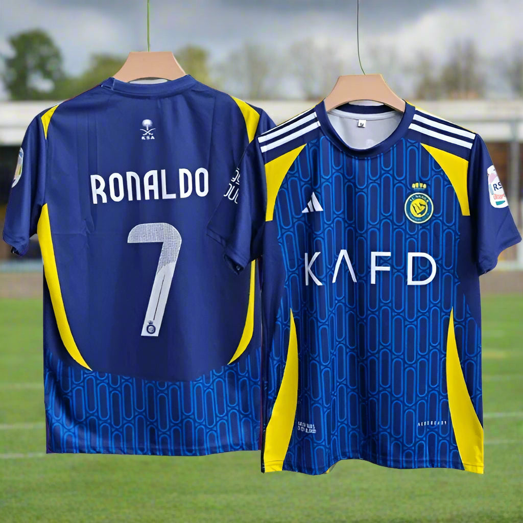 Al nassr 2024-25 C.Ronaldo Away Jersey | Half Sleeve