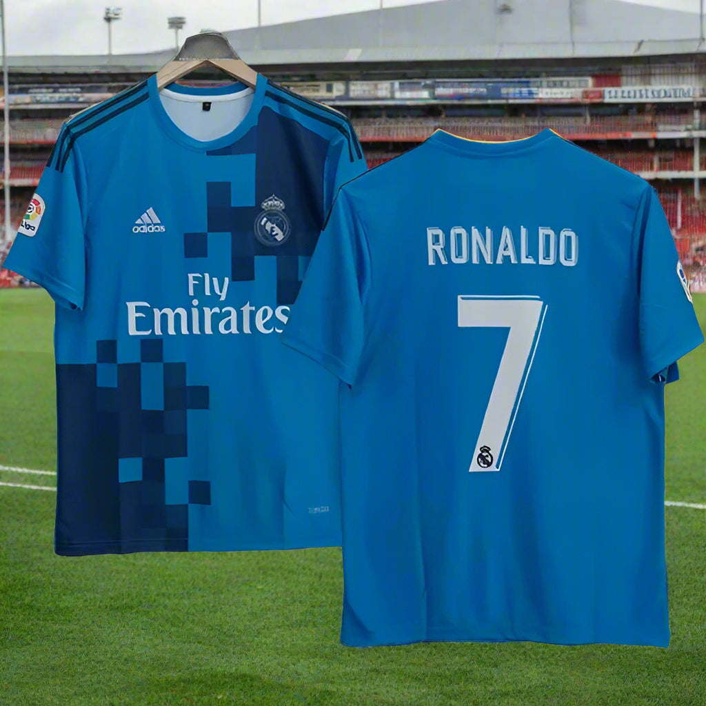 Real madrid 2017-18 C.Ronaldo Half sleeve Retro Jersey | Retro collection | Half Sleeve