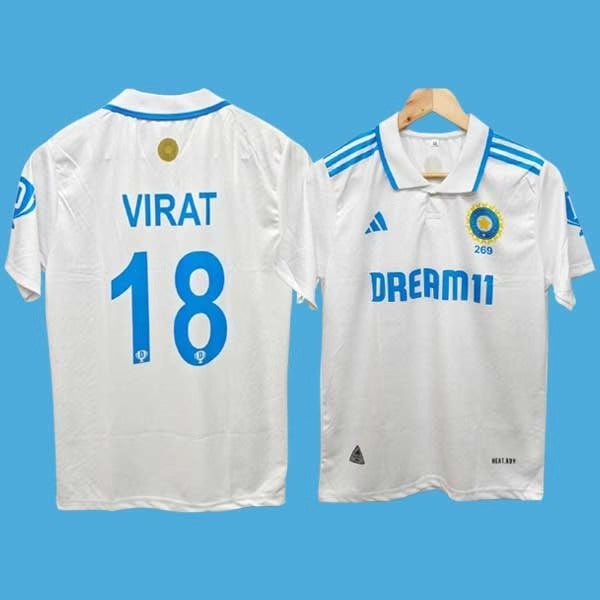 India Cricket Virat Kohli Test Jersey