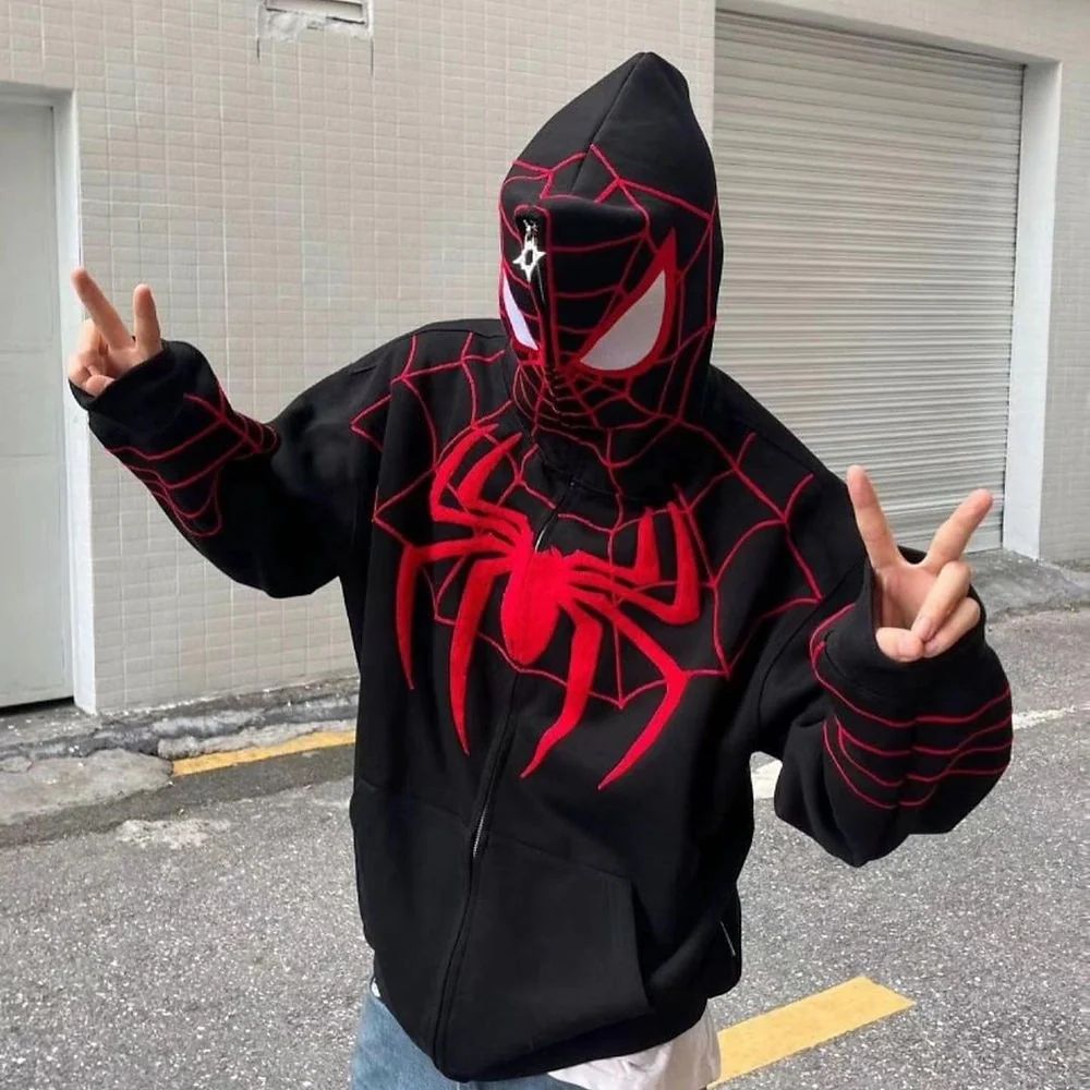 Black Spiderman Hoodie