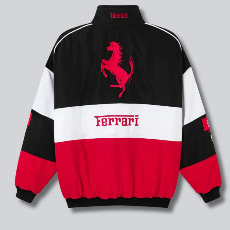 FERRARI RACING PUFFER JACKET | TRI-COLOR