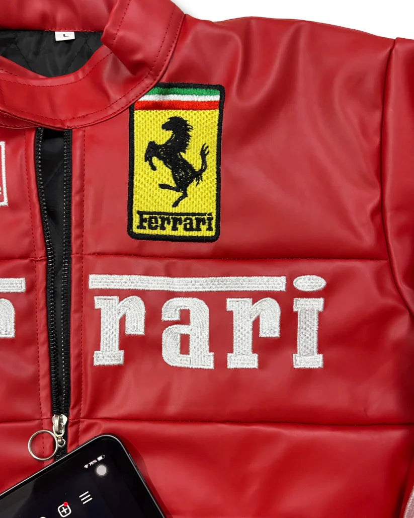 Ferrari LEATHER Jacket | RED