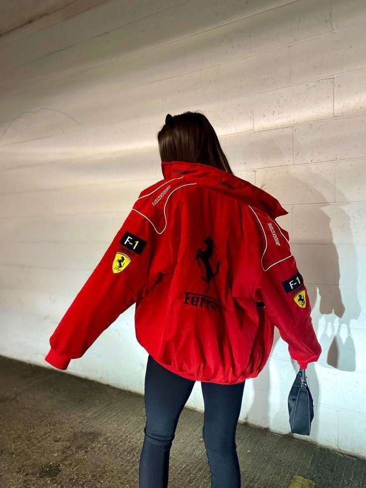 FERRARI RACING PUFFER JACKET | RED