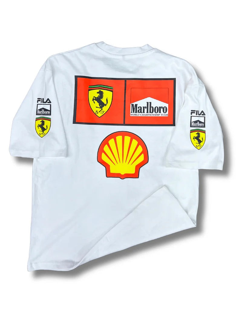 Ferrari Racing Oversized T-SHIRT | WHITE