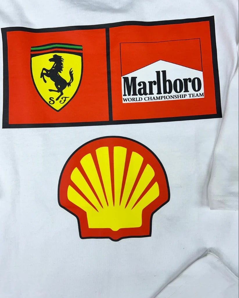 Ferrari Racing Oversized T-SHIRT | WHITE