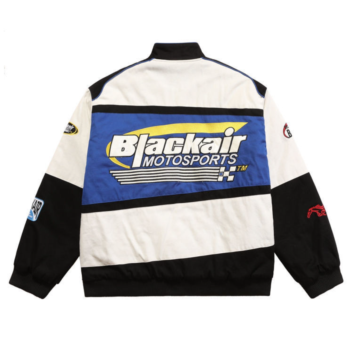 BLACK AIR Racing Jacket l WHITE & BLUE