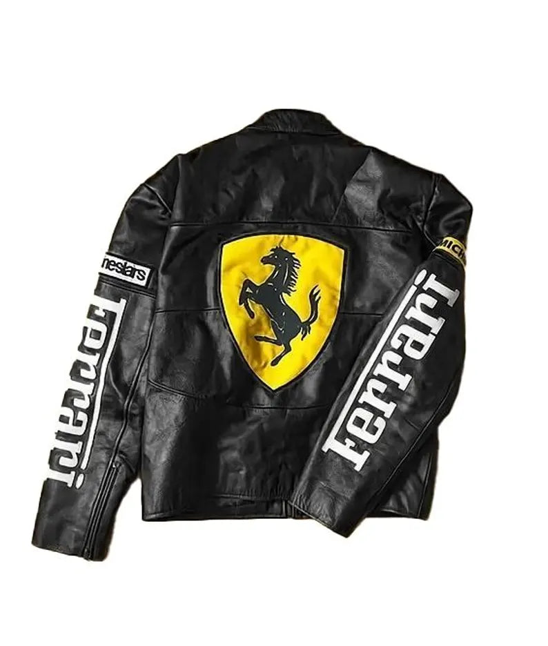 Black Ferrari Leather Jacket