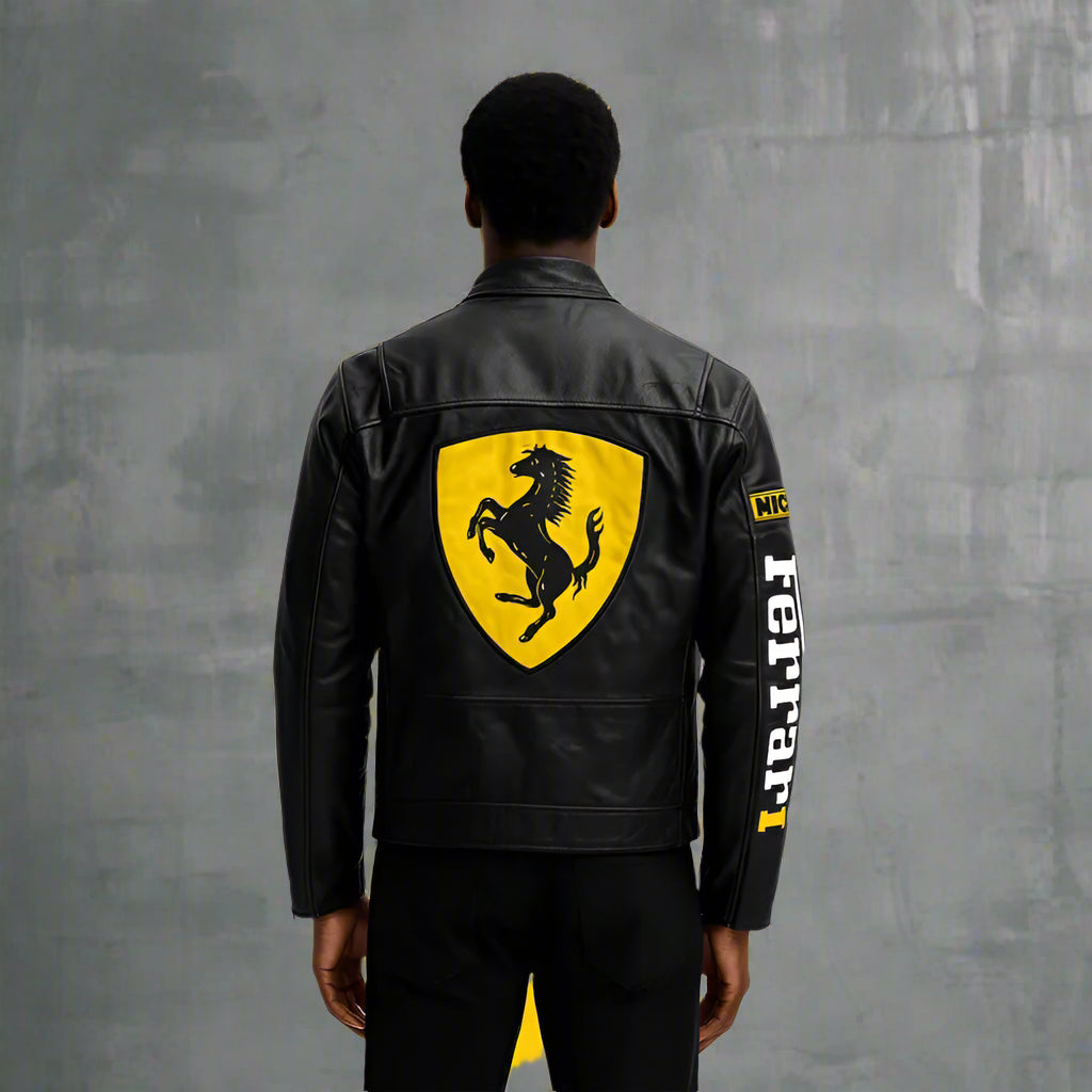 Black Ferrari Leather Jacket