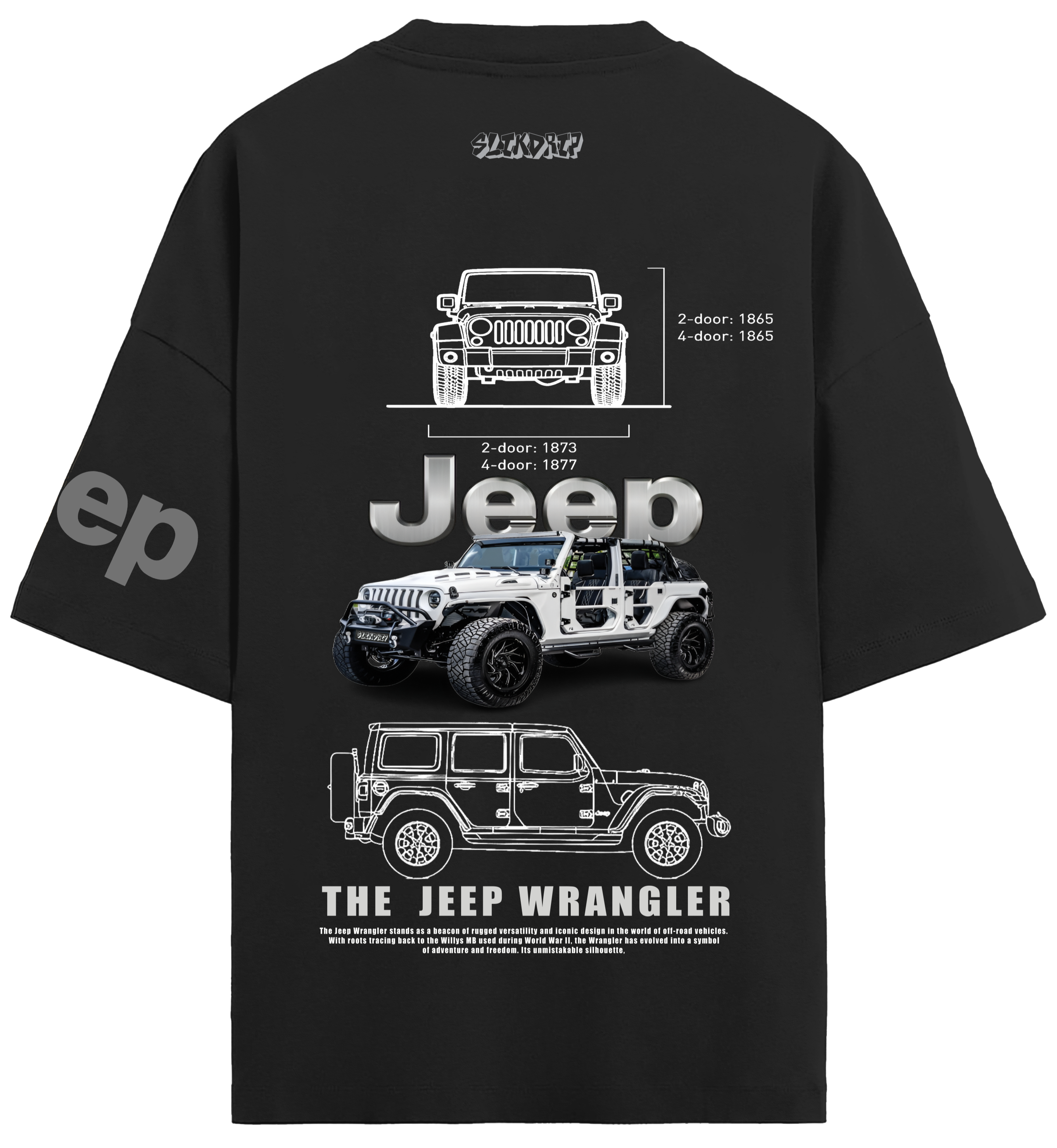 Oversized Jeep Wrangler T-shirt