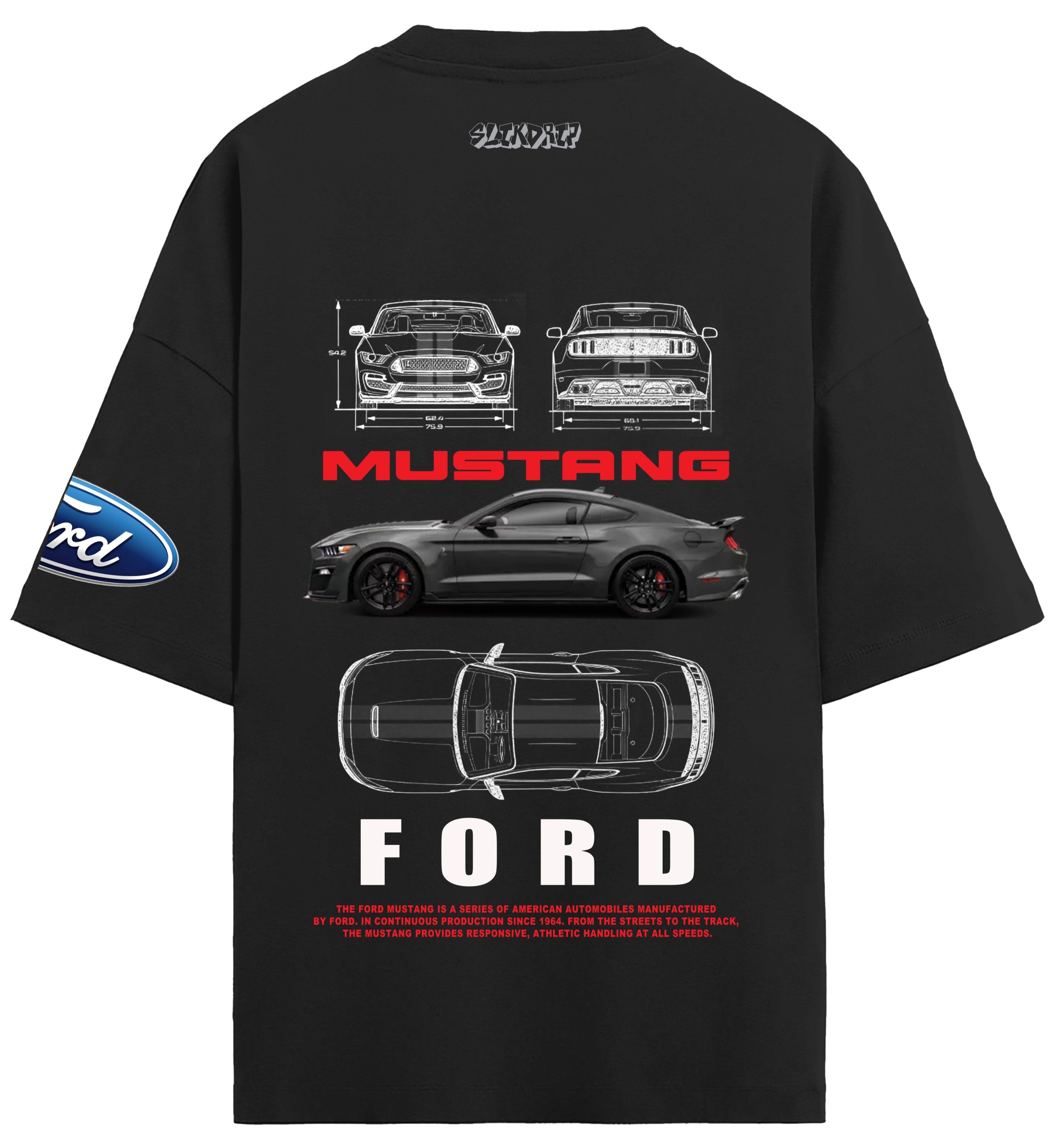 Oversized Ford Mustang T-shirt