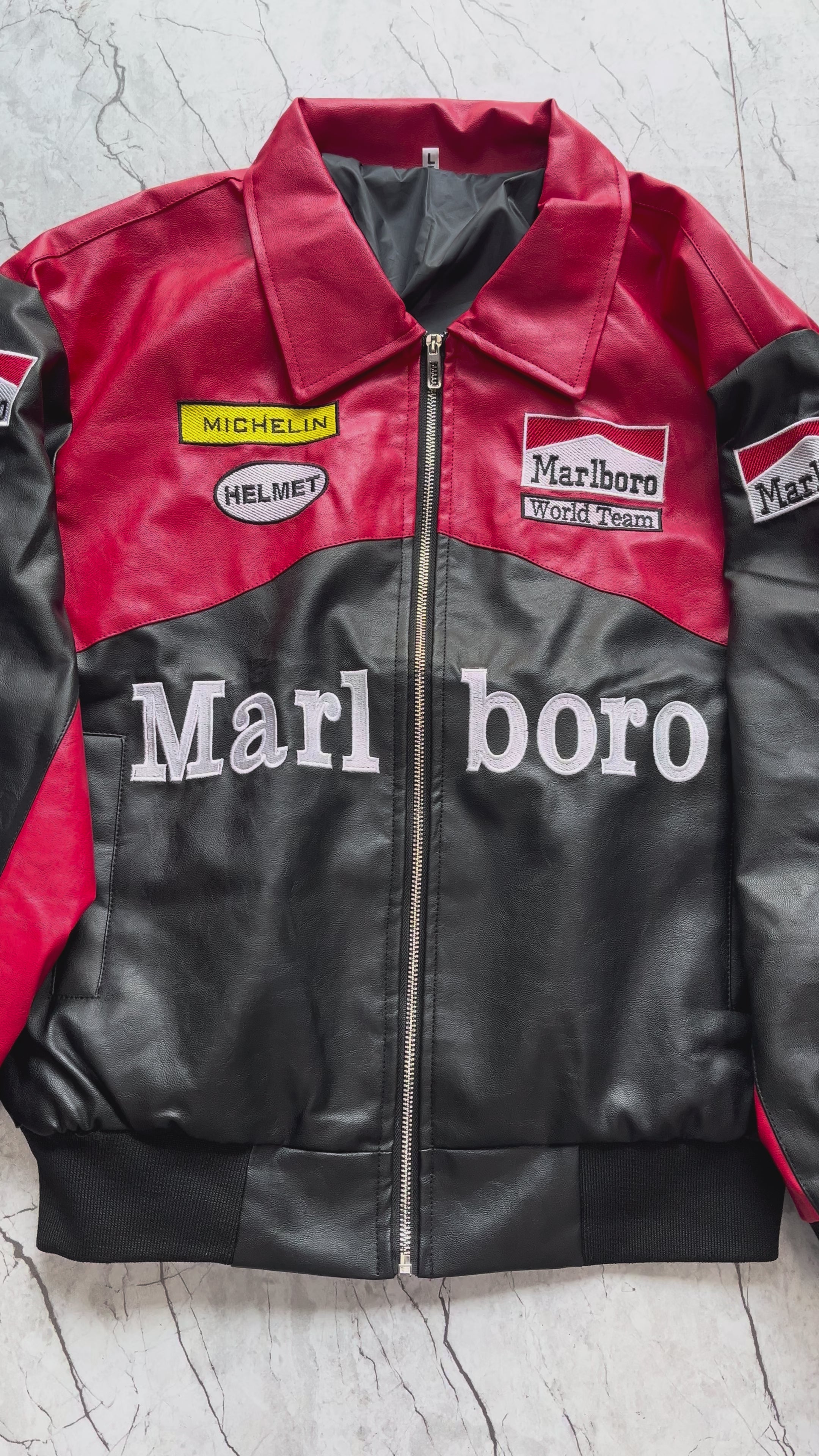 Marlboro leather mini jacket マールボロ Leather Marlboro Jacket (4.5/5) | Paper Castle India